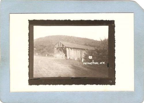 New York Pepacton Covered Bridge Postcard Covered Bridge Real Photo Post C~1061