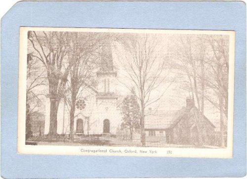 New York Oxford Congregational Church Photo Card ny_box3~1135