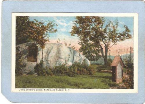 New York Lake Placid John Brown's Grave ny_box5~1755