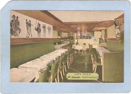 New York New York City Sport Baseball Left Field Al Schachts Restaurant Th~140