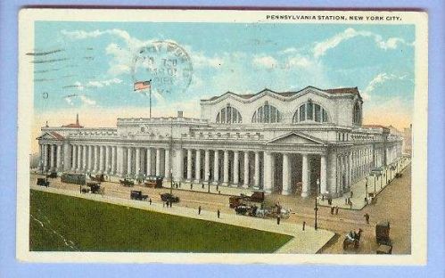 New York NY City Pennsylvania Station View Large Stone Station Complex On ~243