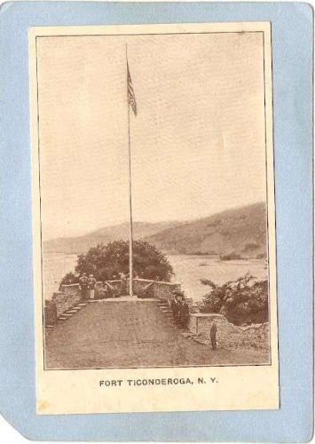 New York Fort Ticonderoga Flag Bastion ny_box5~1643