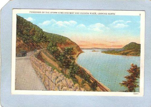 New York Storm King Highway Panorama Of The Storm King Highway & Hudson Ri~2126
