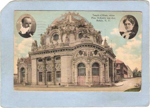New York Buffalo Temple Of Music Where Pres McKinley Was Shot Sept 6th 190~2577