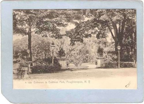 New York Poughkeepsie Entrance To Eastman Park Undivided Back ny_box4~2241