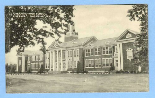 New York Riverhead Long Island Riverhead High School Front View Of School~349