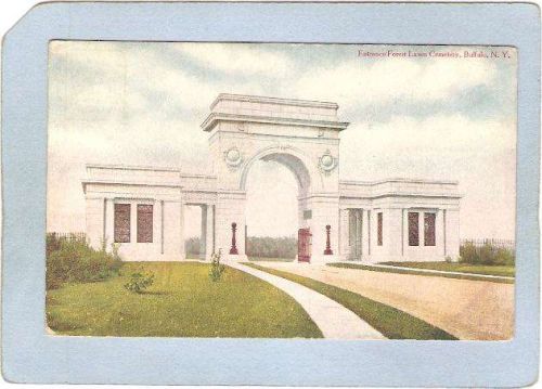 New York Buffalo Entrance To Forest Lawn Cemetery ny_box4X1~2676