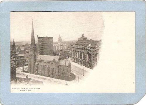 New York Buffalo Birdseye From Ellicott Square Street Scene ny_box4X1~2868