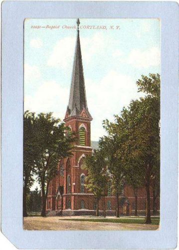 New York Cortland Baptist Church Street Scene ny_box3~1241