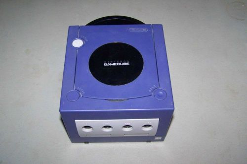 GameCube game system console unit w/power cables - NO CONTROLLER