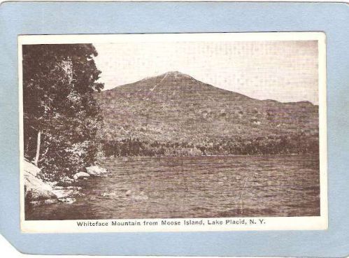 New York Lake Placid Whiteface Mountain From Moose Island ny_box5~1769