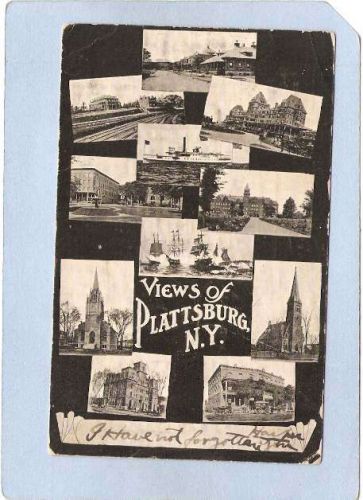 New York Plattsburg 11 Views Of Plattsburg NY ny_box3~1173