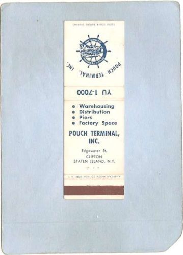 New York Clifton Matchcover Pouch Terminal Inc Edgewater St nyc_box2~87
