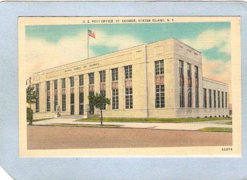 New York St George U S Post Office Street Scene nyc_box2~51