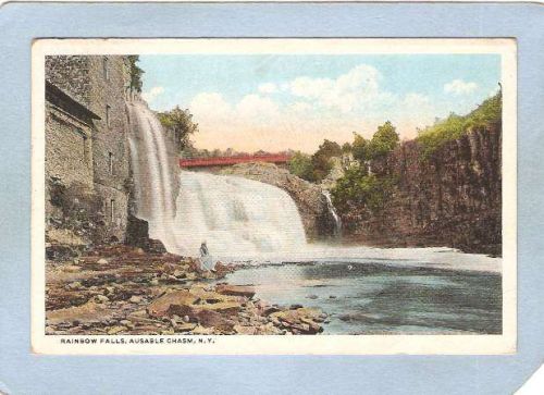 New York Ausable Chasm Rainbow Falls ny_box5~1528