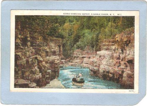 New York Ausable Chasm Going Down The Rapids ny_box5~1482