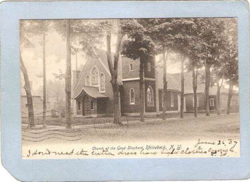 New York Rhinebeck Church Of The Good Shepherd Undivided Back ny_box4~2117