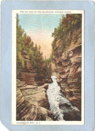 New York Ausable Chasm The Old Man Of The Mountains ny_box5~1472