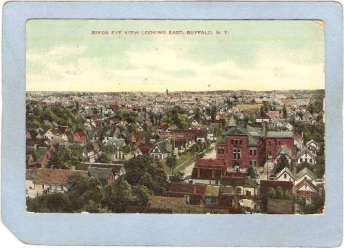 New York Buffalo Birds Eye View Looking East ny_box4X1~2837