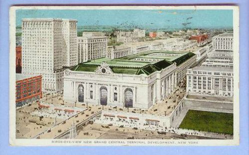 New York NY City Grand Central Terminal View Large Stone Terminal Complex ~238