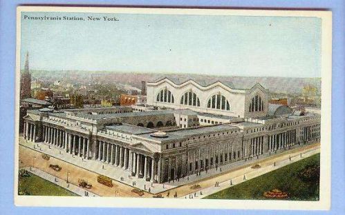 New York NY City Pennsylvania Station View Large Stone Station Complex On ~246