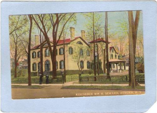 New York Auburn Residence Wm H Seward Street Scene ny_box2~771