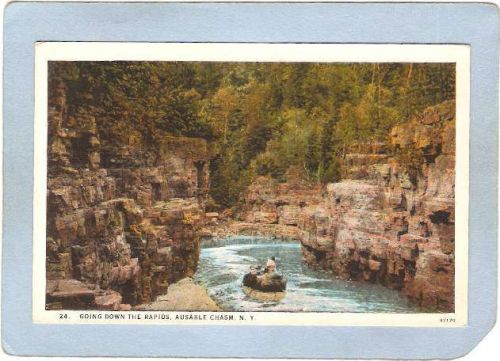 New York Ausable Chasm Going Down The Rapids ny_box5~1480