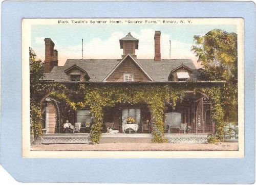New York Elmira Mark Twains Summer Home Quarry Farm East Hill Elmira NY ny~1030