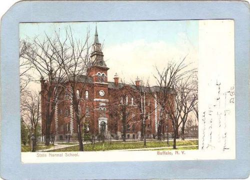 New York Buffalo State Normal School Undivided Back ny_box4X1~2764