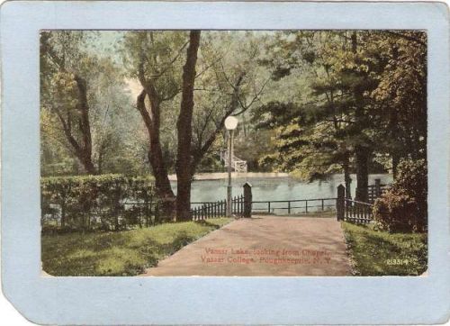 New York Poughkeepsie Vassar Lake Looking From Chapel ny_box4~2276