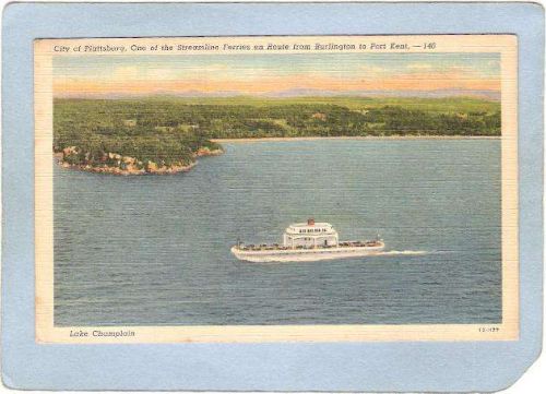 New York Port Kent Cuty Of Plattsburg One of The Streamline Ferries En Rou~1389