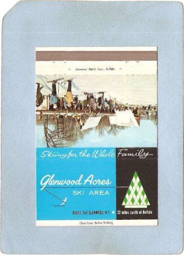 New York Glenwood Glenwood Acres Ski Area RT 240 w/Map Inside Services Lis~2378