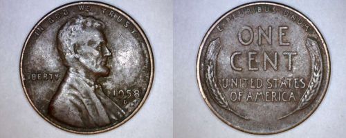 1958-D Abraham Lincoln Wheat Penny