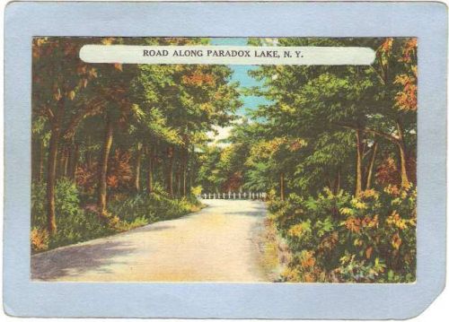 New York Paradox Lake Road along Paradox Lake N Y ny_box5~1385