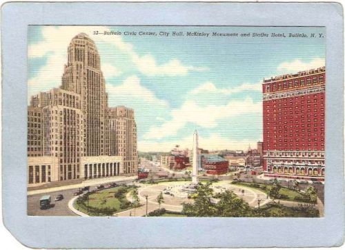New York Buffalo Buffalo Civic Center City Hall McKinley Monument & Statle~2669