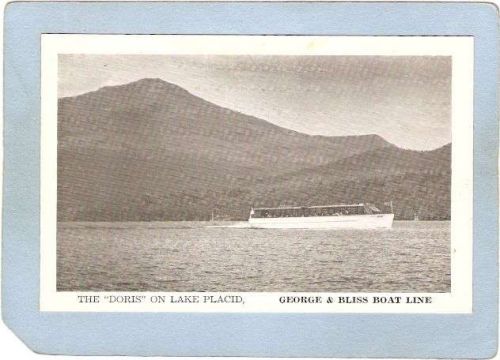 New York Lake Placid The Doris On Lake Placid George & Bliss Boat Line ny_~1771