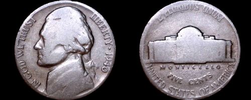 1940-P Jefferson Nickel