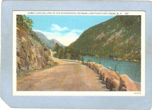 New York Lake Placid Lower Cascade Lake Between Lake Placid & Keene ny_box~1697