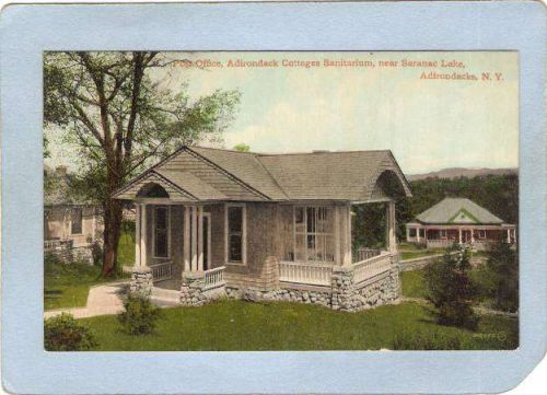 New York Saranac Lake Post Office Adirondack Cottages Sanitarium ny_box5~1945
