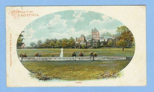 New York Saratoga Yaddo Circular View Of Large Mansion And Grounds Private~311