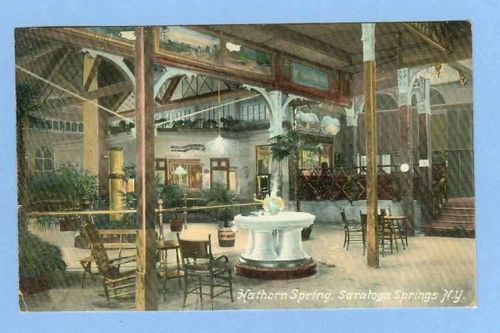New York Saratoga Springs Hathorn Spring Interior View Of Building~309