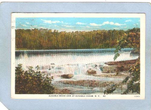 New York Ausable Chasm Ausable River Dam ny_box5~1537