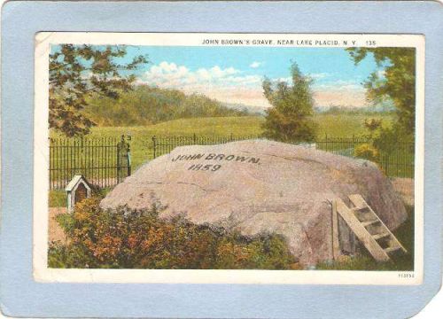 New York Lake Placid John Brown's Grave ny_box5~1756