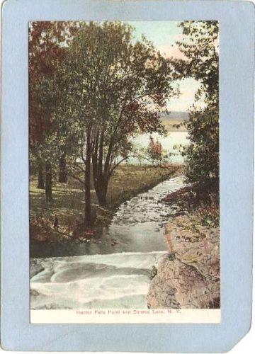 New York Saranac Lake Hector Point Falls & Seneca Lake ny_box5~1938