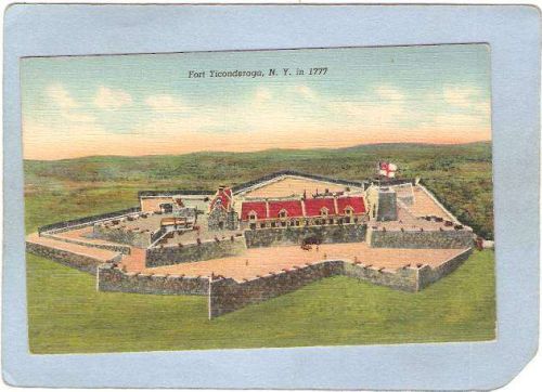 New York Fort Ticonderoga Model Of Fort Ticonderoga In 1777 ny_box5~1585