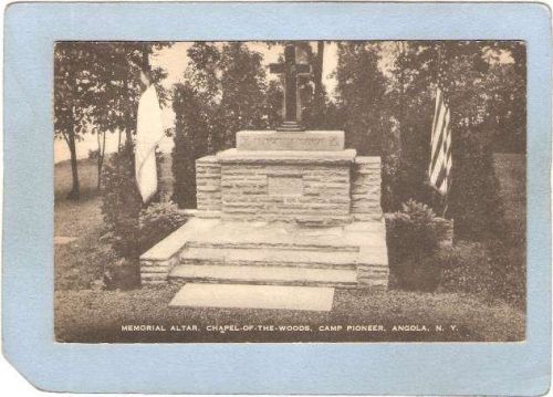New York Angola Memorial Altar Chapel-Of-The-Woods Camp Pioneer ny_box4~2352