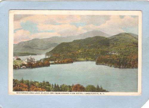 New York Lake Placid Whiteface & Lake Placid Inn From Grand View Hotel ny_~1732