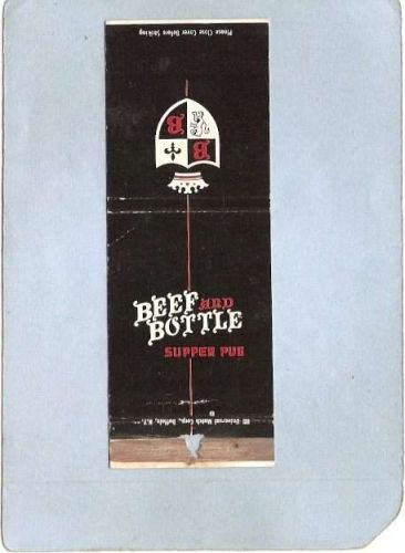 New York Angola Beef & Bottle Supper Pub Rt 5 w/Full Length Map Inside ny_~2346