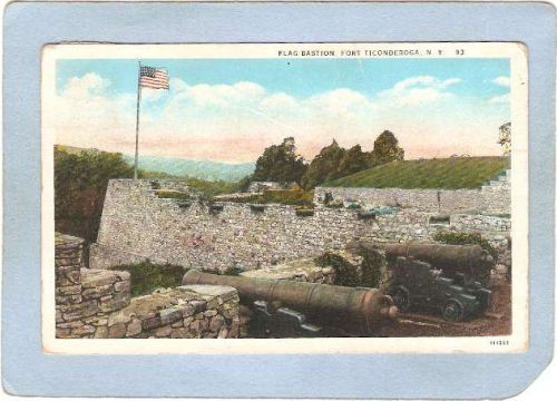 New York Fort Ticonderoga Flag Bastion ny_box5~1613