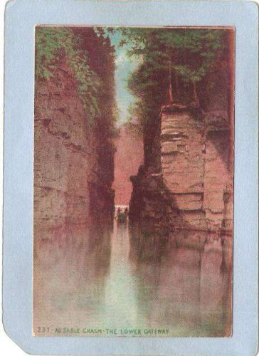 New York Ausable Chasm The Lower Gateway Published For The National Railwa~1456